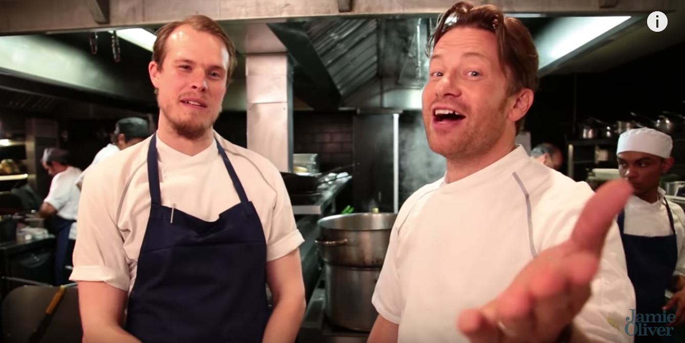 Jamie Oliver meets the "real" Swedish chef